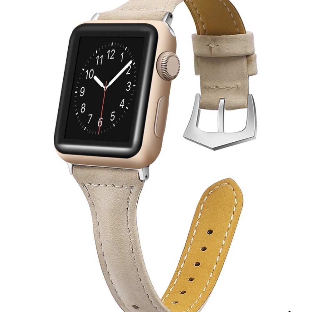 Tech Unisex Apple Watch series 1 2 3 Leather Band